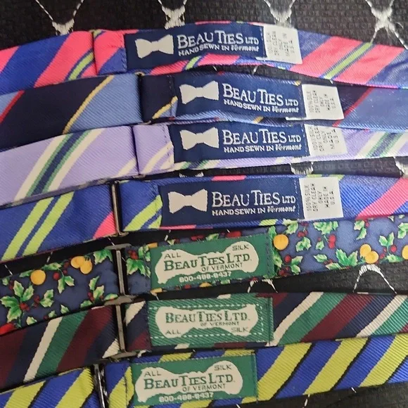 A Lot Of 7 Beau Ties Ltd. of Vermont Silk Bowties - Picture 2 of 12